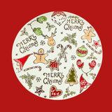 Premier Christmas 27cm Round Ceramic Christmas Plate