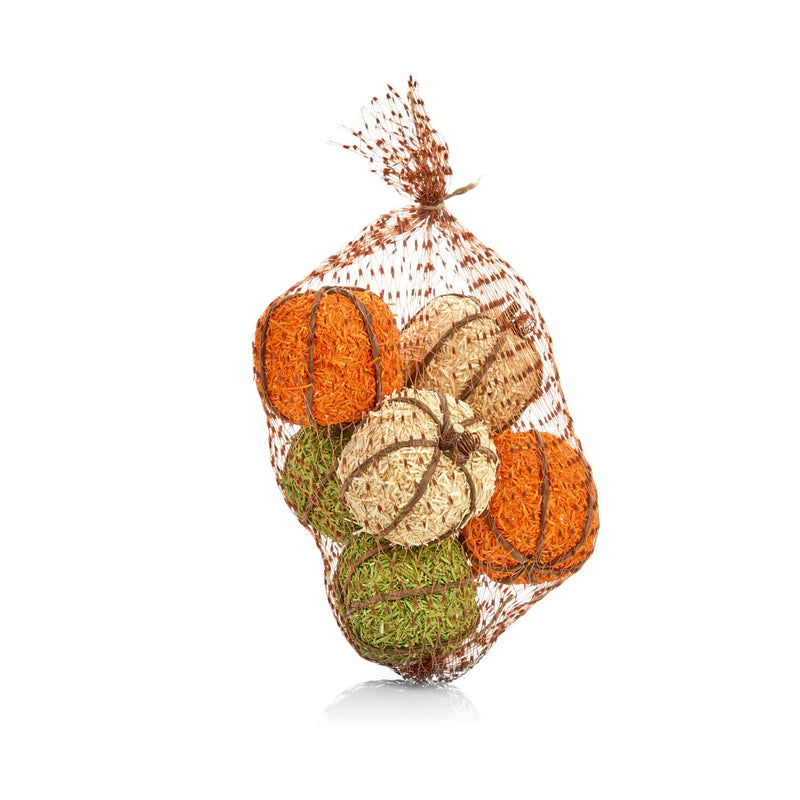 Premier Natural Jute Pumpkins - Set Of 6