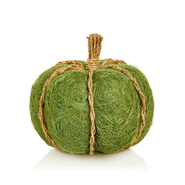 Premier 18cm Natural Jute Pumpkin - Green
