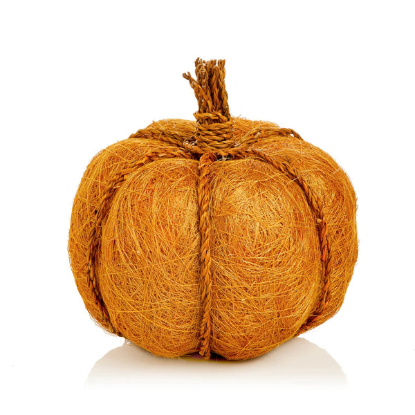 Premier 18cm Natural Jute Pumpkin - Yellow