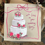 Alex Clark Wedding Day Card - White Wedding Cake