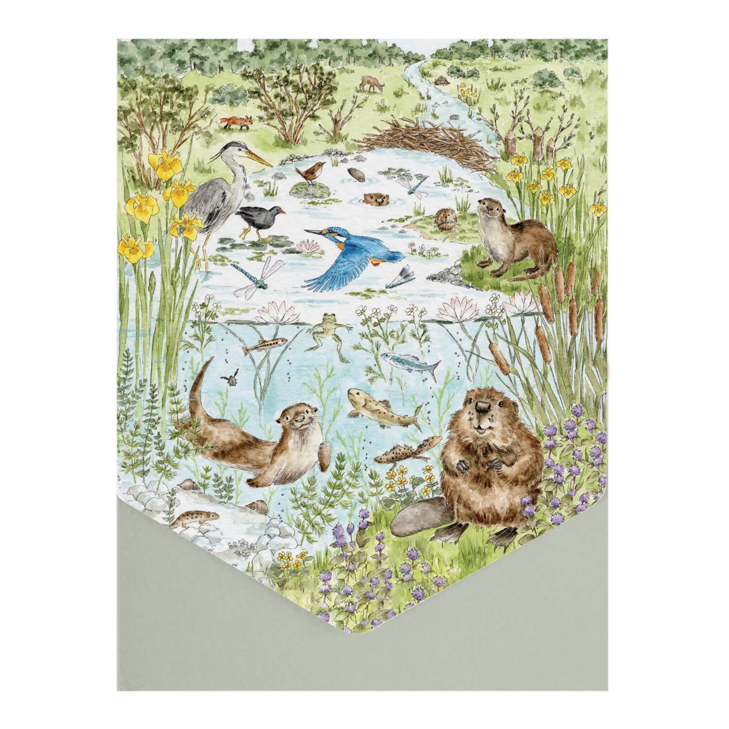 Buy Wrendale Designs | Nature Notecard Pack - The Riverbank – Potters ...