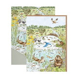 Wrendale Designs by Hannah Dale Nature Notecard Pack - The Riverbank
