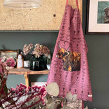 Alex Clark 100% Cotton Apron - Highland Cow