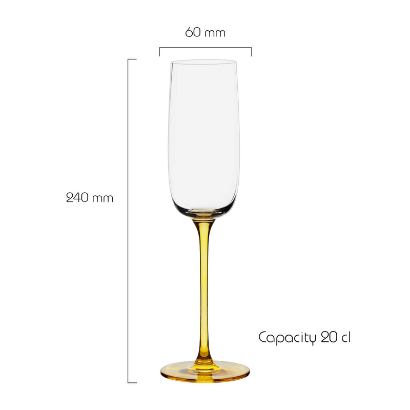 Anton Studio Designs 4-Piece 200ml Champagne Flutes - Gala