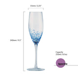 Anton Studio Designs 4-Piece 250ml Champagne Flutes - Speckle