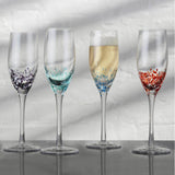 Anton Studio Designs 4-Piece 250ml Champagne Flutes - Speckle
