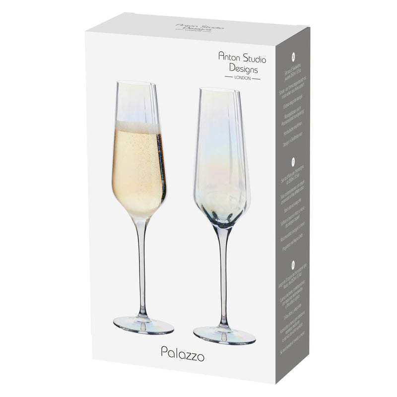 Anton Studio Designs 2-Piece 300ml Champagne Flutes - Palazzo