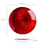 Anton Studio Designs Crimson Comet Bowl - 39.5cm