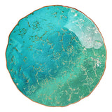 Anton Studio Designs Marbled Lagoon Glass Bowl - 39.5cm