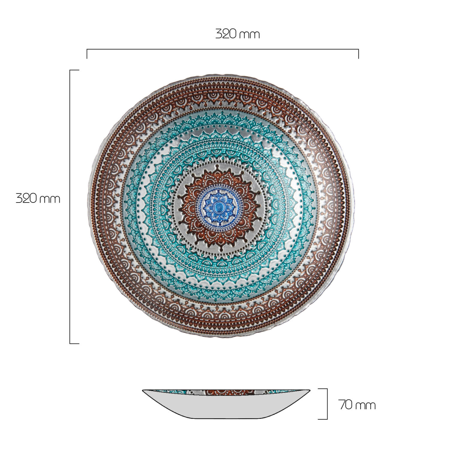 Buy Anton Studio Designs | India Bowl - 32cm – Potters Cookshop