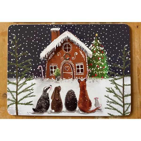 Alex Clark Christmas Placemat - Gingerbread House