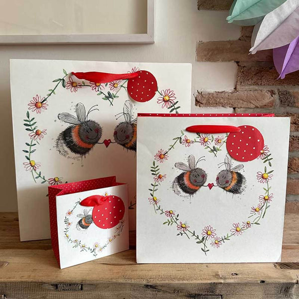 Alex Clark Large Gift Bag - Bee Heart