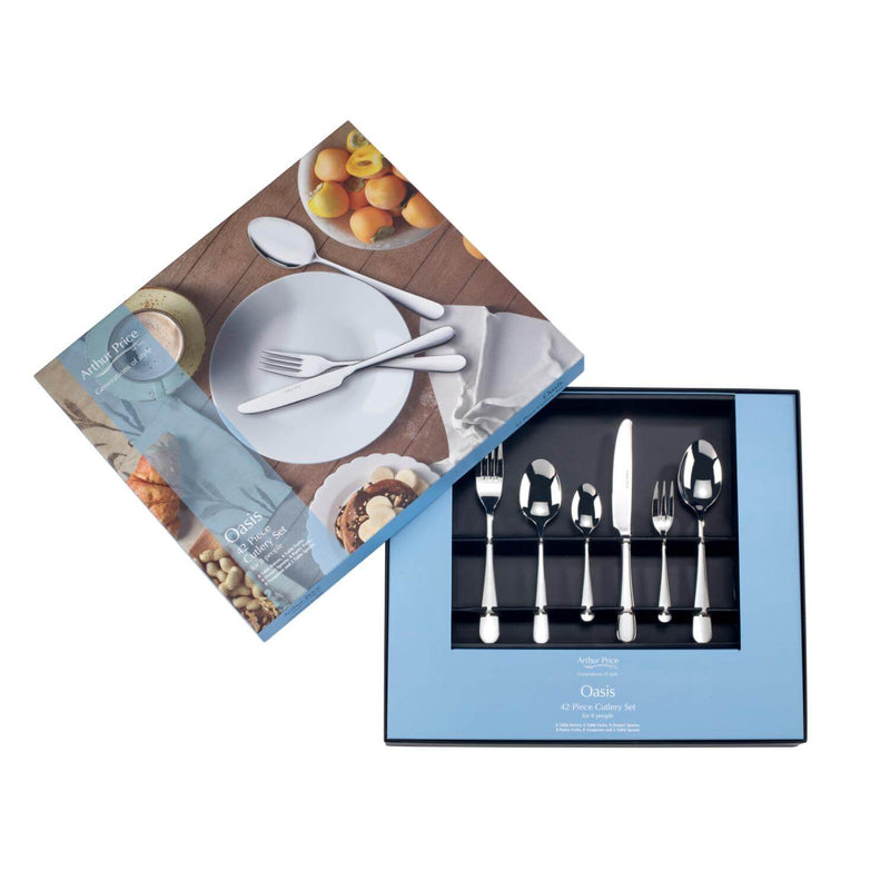 Arthur Price Oasis Stainless Steel Cutlery Set - 42-Piece