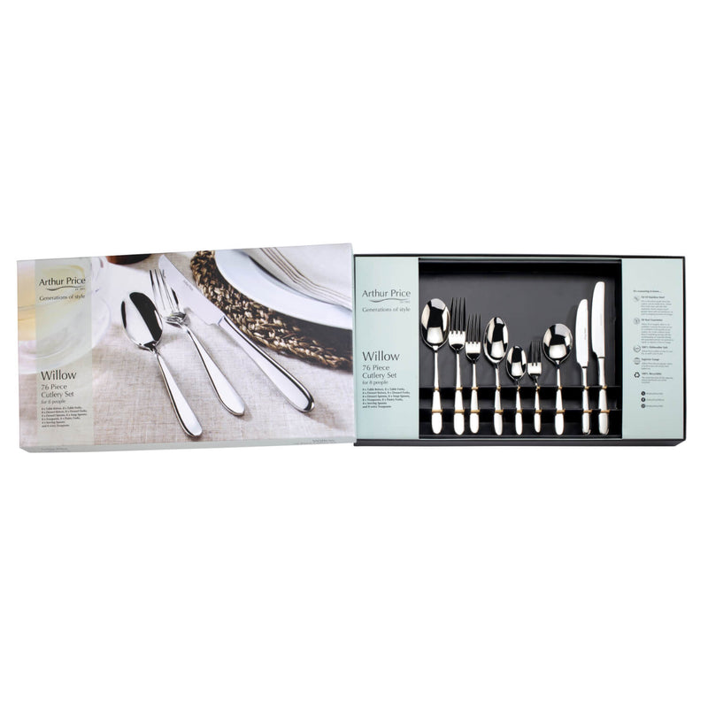 Buy Arthur Price | Willow 76-Piece Cutlery Box Set – Potters Cookshop