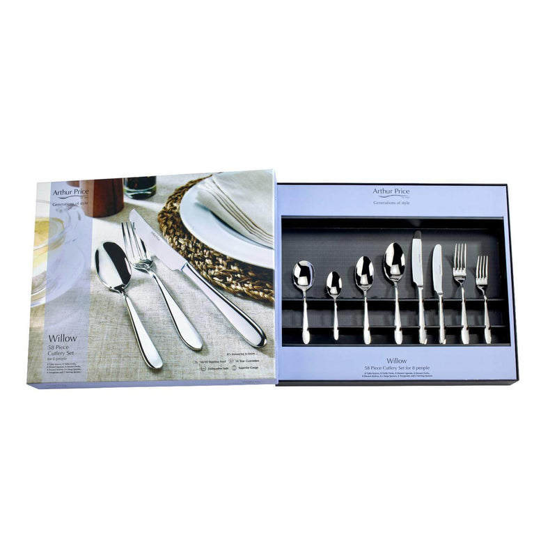 Arthur Price Willow Cutlery Set - 58-Piece