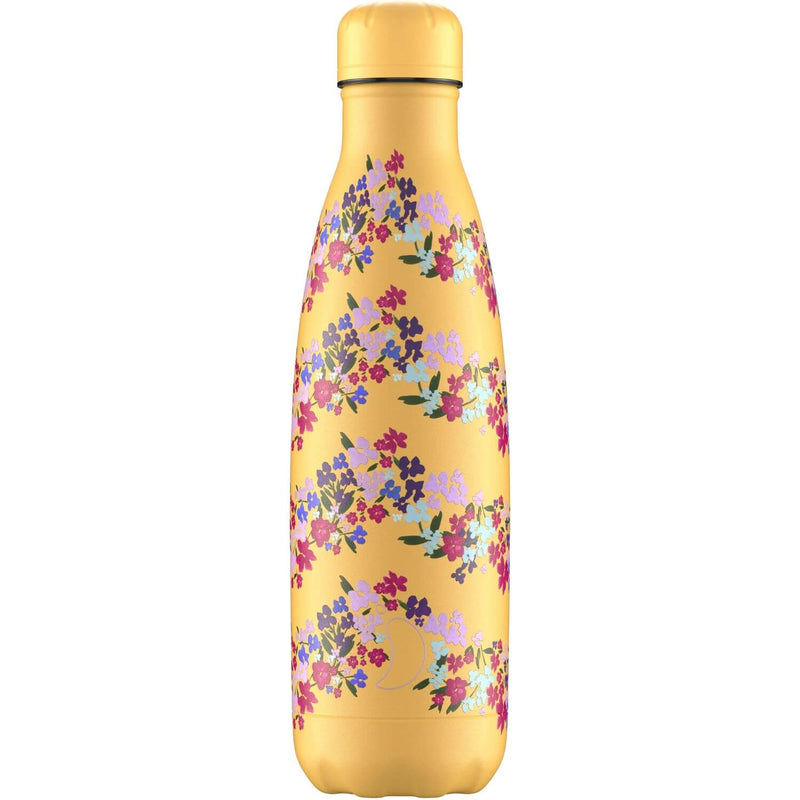 Chilly's 500ml Reusable Water Bottle - Floral Zig Zag Ditsy