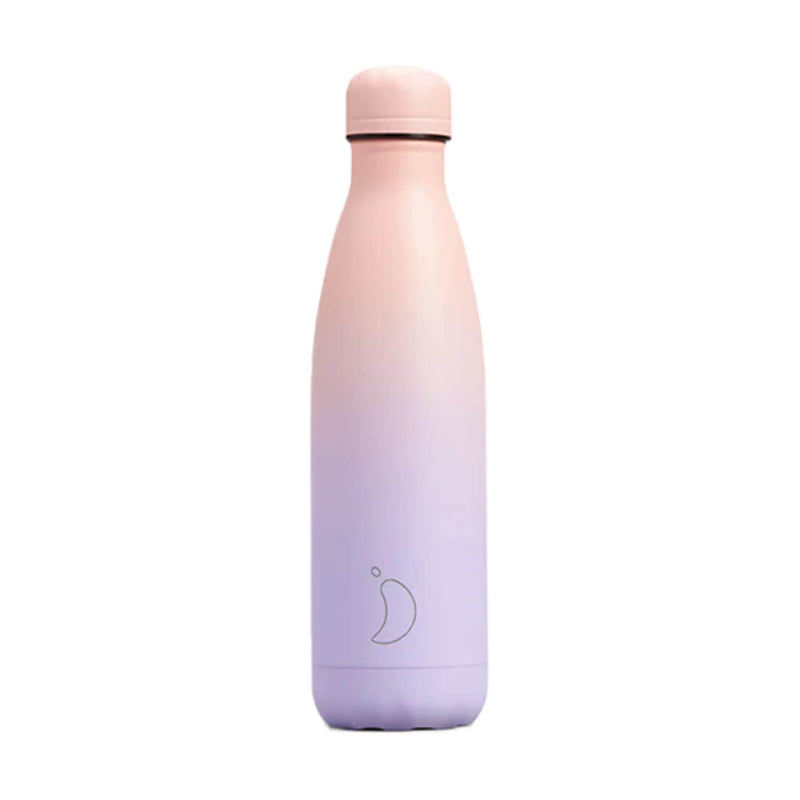Chilly's 500ml Reusable Water Bottle - Gradient Lavender Fog