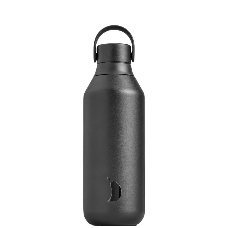 Chilly's Series 2 500ml Reusable Water Bottle - All Abyss Black
