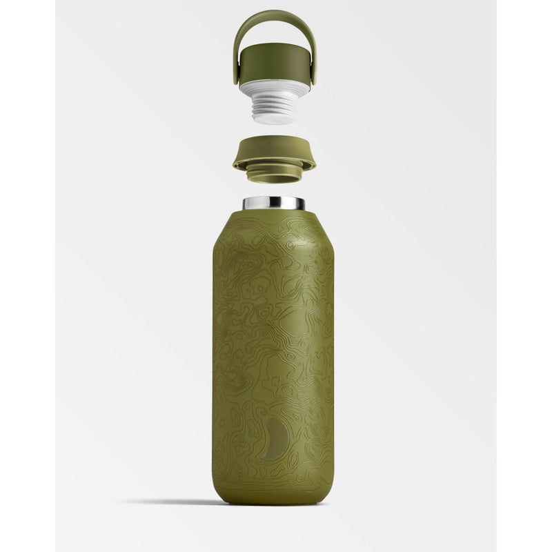Chilly's Series 2 500ml Elements Reusable Bottle - Earth Green
