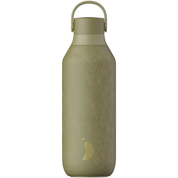 Chilly's Series 2 500ml Elements Reusable Bottle - Earth Green