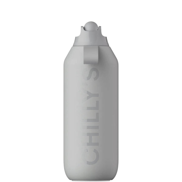 Chilly's Series 2 500ml Flip Reusable Water Bottle - Granite Grey