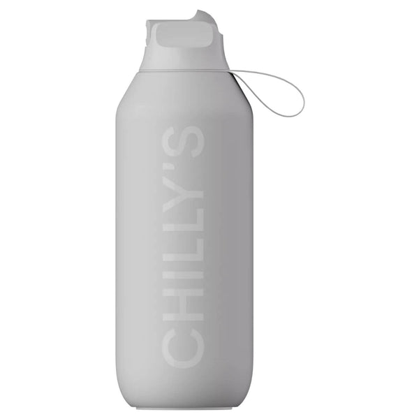 Chilly's Series 2 500ml Flip Reusable Water Bottle - Granite Grey
