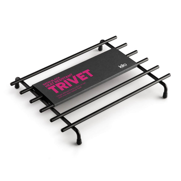 Kilo Deluxe Heavy Duty Black Trivet - Large