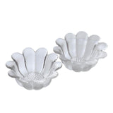 Dartington Crystal Glass Daisy 18cm Dish - Set of Two