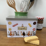 Alex Clark Biscuit Tin - Marvellous Moggies