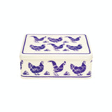 Emma Bridgewater Deep Rectangular Tin - Blue Hens