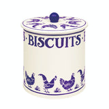 Emma Bridgewater Medium Biscuit Barrel - Blue Hens