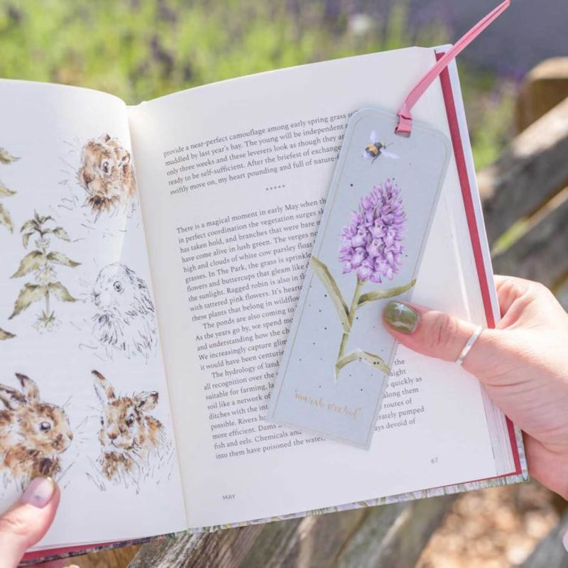 Wrendale Designs by Hannah Dale Bookmark - The Marsh Orchid - Bee