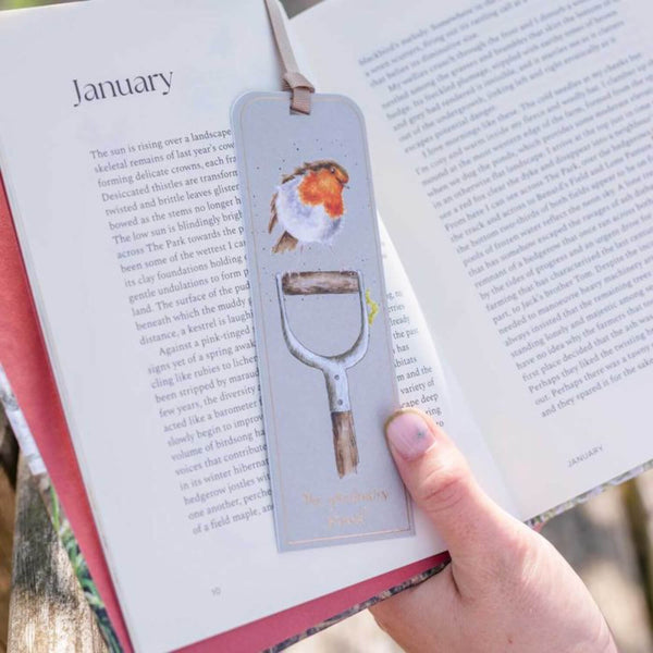 Wrendale Designs by Hannah Dale Bookmark - The Gardener's Friend - Robin