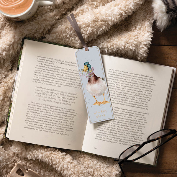 Wrendale Designs by Hannah Dale Bookmark - Not A Daisy Goes By - Duck