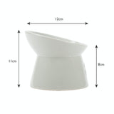 Scruffs Icon Raised Cat Feeder Bowl - Light Grey