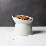 Scruffs Icon Raised Cat Feeder Bowl - Light Grey