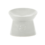 Scruffs Icon Raised Cat Feeder Bowl - Light Grey