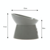 Scruffs Classic Raised Cat Feeder Bowl - Grey
