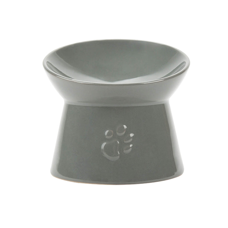 Scruffs Classic Raised Cat Feeder Bowl - Grey