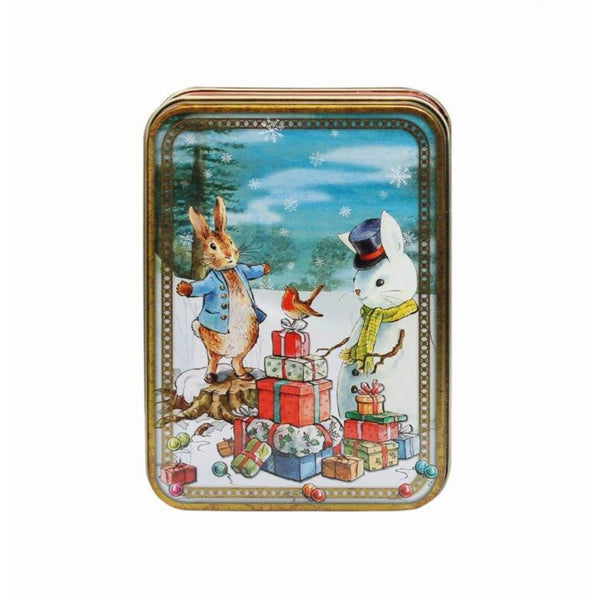 Peter Rabbit Christmas Small Rectangular Tin