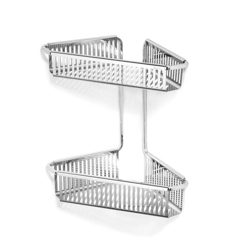 Robert Welch Burford 18.10 Stainless Steel Shower Double Corner Basket