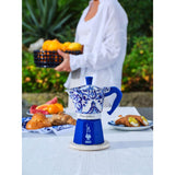Bialetti X Dolce & Gabbana Blu Mediterraneo 3-Cup Moka Express Italian Coffee Pot