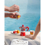 Bialetti X Dolce & Gabbana Sicilian 6-Cup Moka Express Italian Coffee Pot