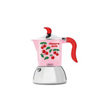 Bialetti Mercato Della Frutta Fiammetta Induction 2-Cup Moka Coffee Pot - Cherries