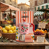 Bialetti Mercato Della Frutta Fiammetta Induction 2-Cup Moka Coffee Pot - Cherries