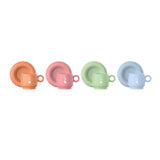 Bialetti Mercato Della Frutta Set of 4 90ml Espresso Cups & Saucers - Mixed Colours
