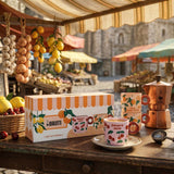 Bialetti Mercato Della Frutta Stoneware 360ml Mugs - Cherry & Orange
