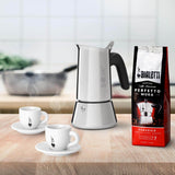 Bialetti Venus Induction 4-Cup Stainless Steel Italian Coffee Pot - Silver