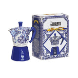 Bialetti X Dolce Gabbana Blu Mediterraneo 6-Cup Moka Express Italian Coffee Pot